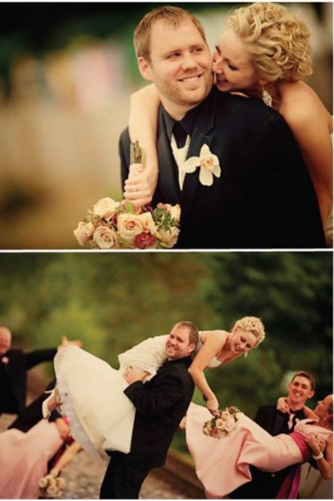 anna wedding day collage image