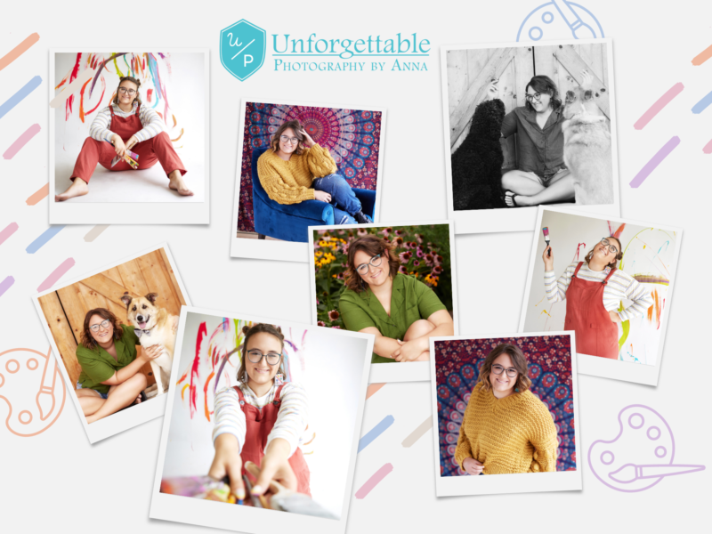 photo collage of a senior girl