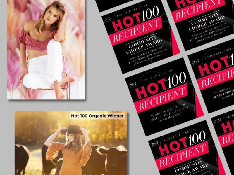 collage spread of photos that were in the senior hot 100 list