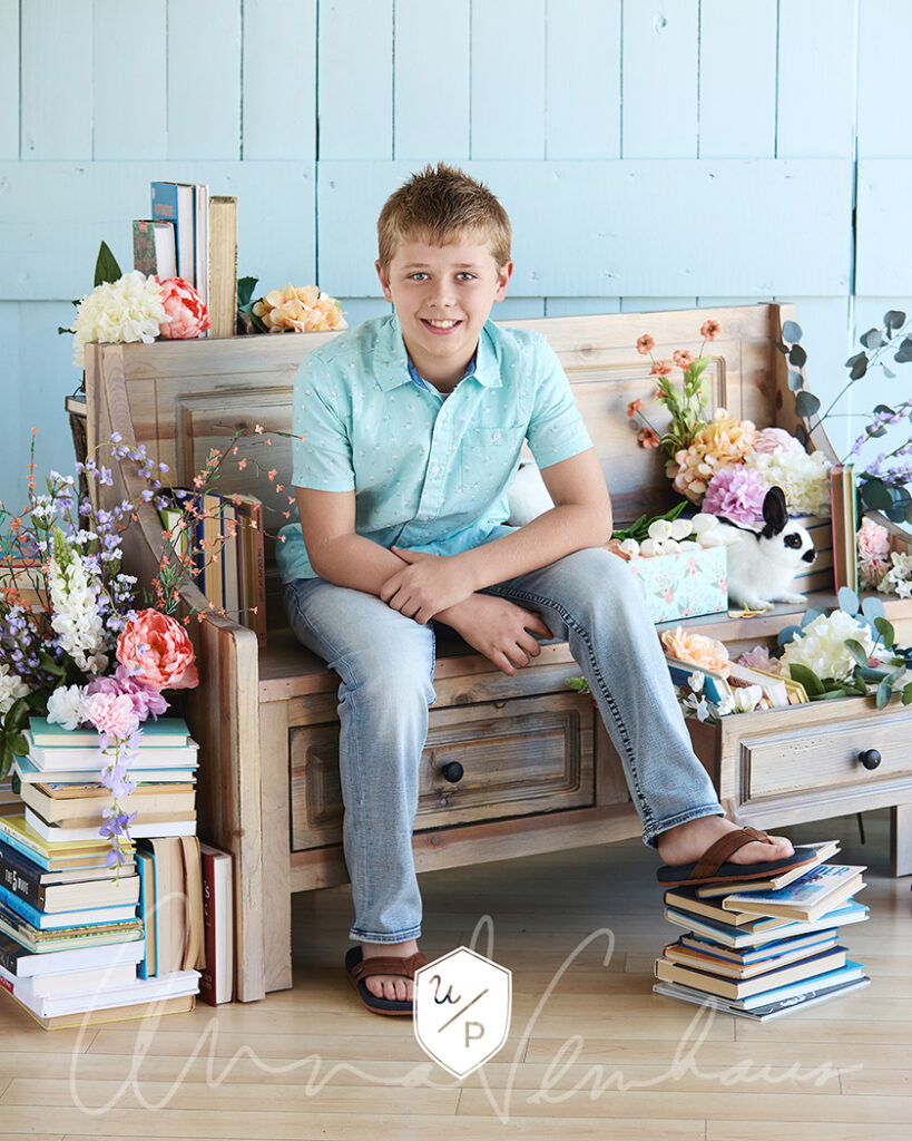 children's studio easter photo