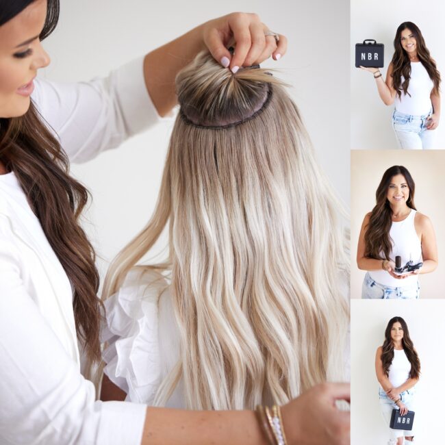 branding photography in southern illinois for hairdresser